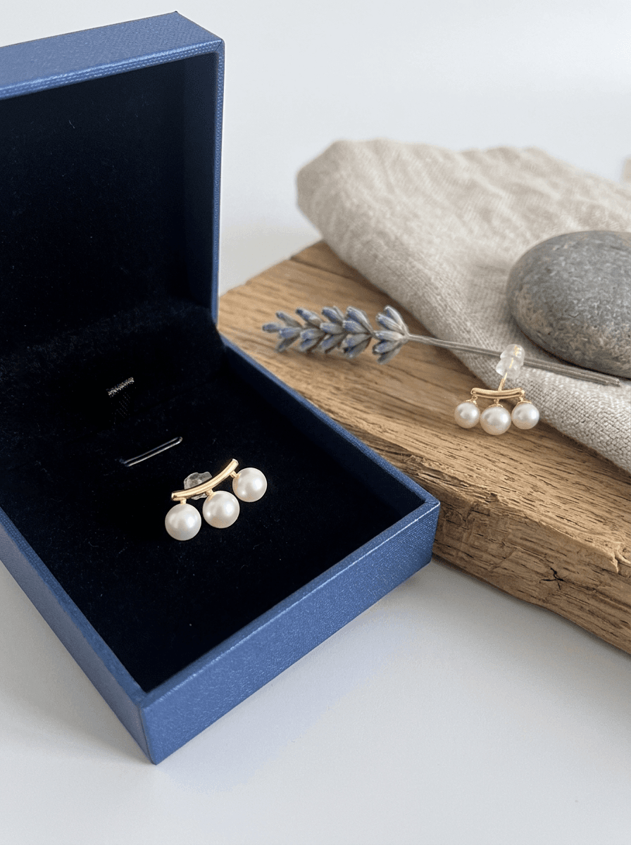 Hero Product| pearl earring|gold earring